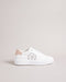 <P>Perforated Magnolia Platform Sneaker</P>